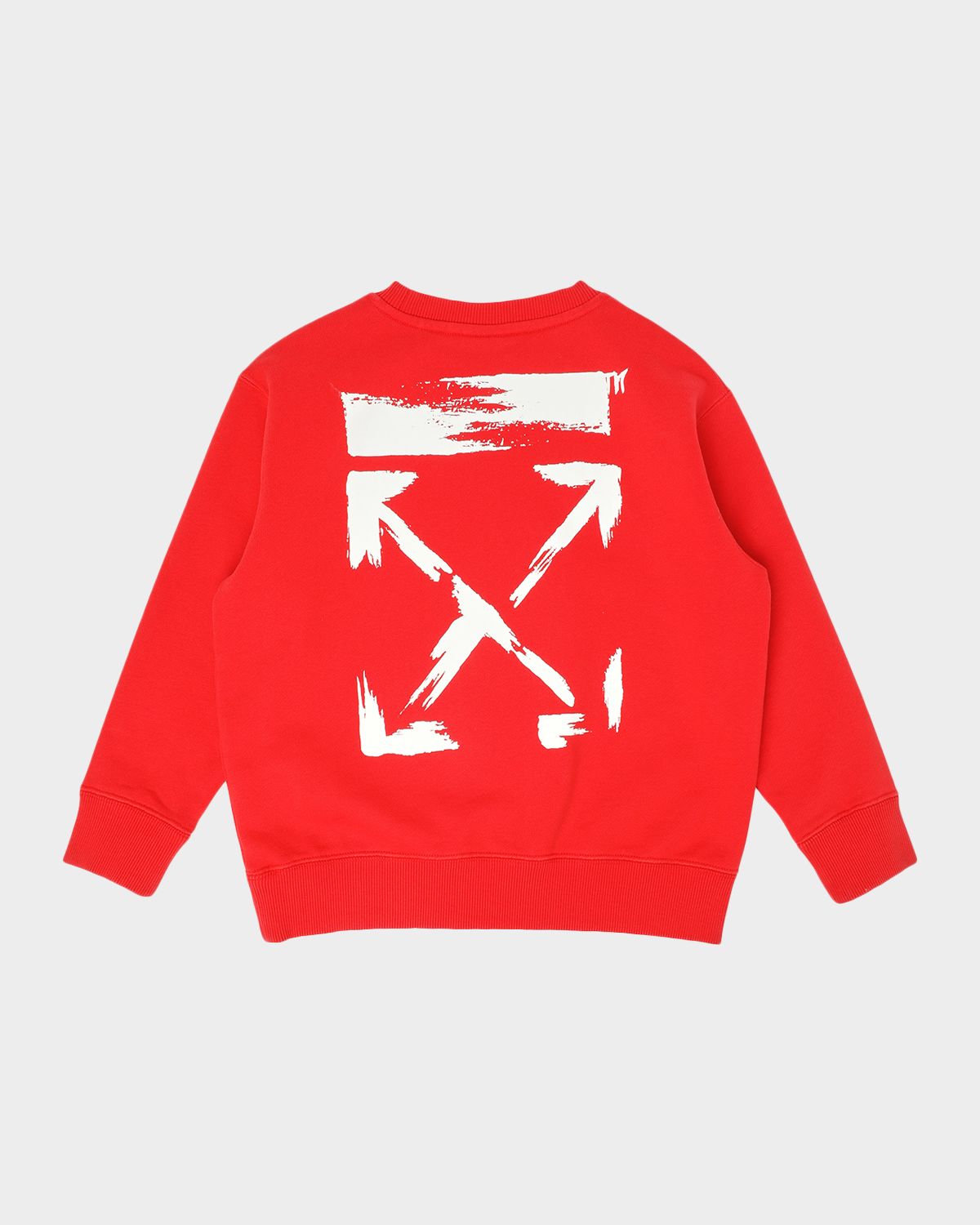 Off-White Boy 's Arrow Paint Logo Sweatshirt, Size