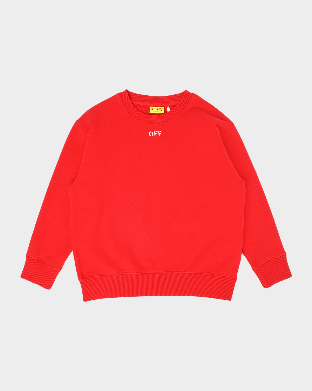 Off-White Boy 's Arrow Paint Logo Sweatshirt, Size