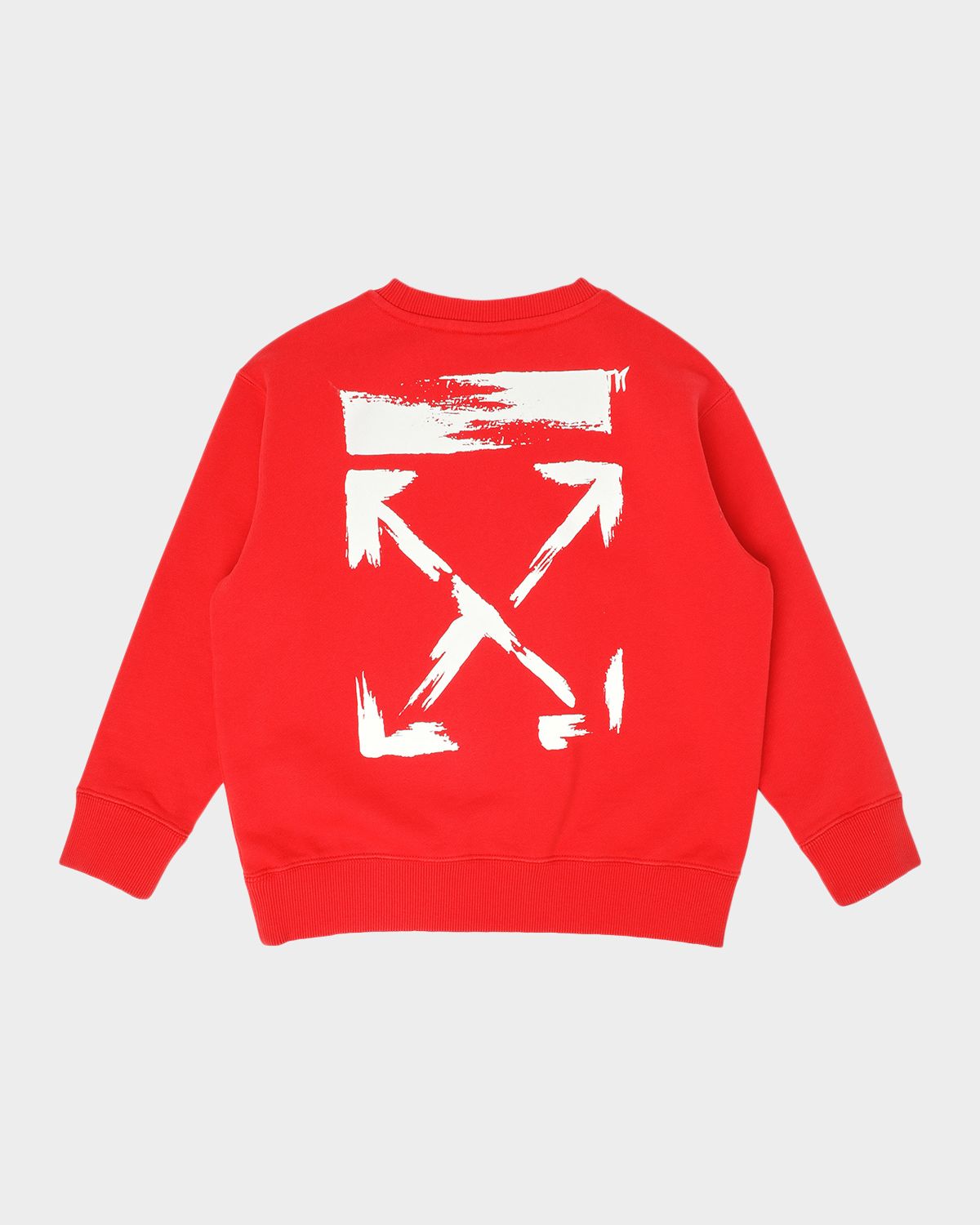 Off-White Boy 's Arrow Paint Logo Sweatshirt, Size 4-