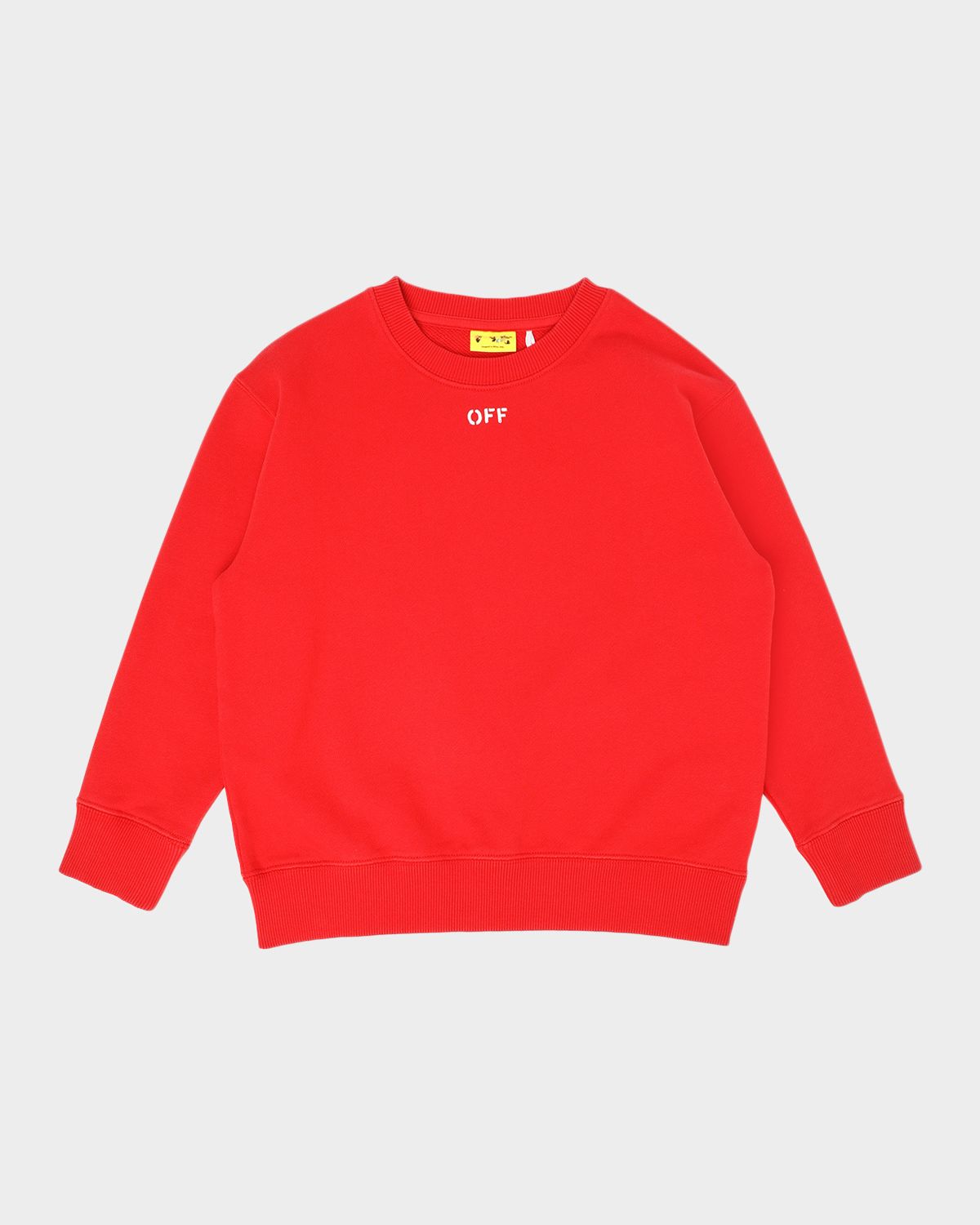 Off-White Boy 's Arrow Paint Logo Sweatshirt, Size 4-
