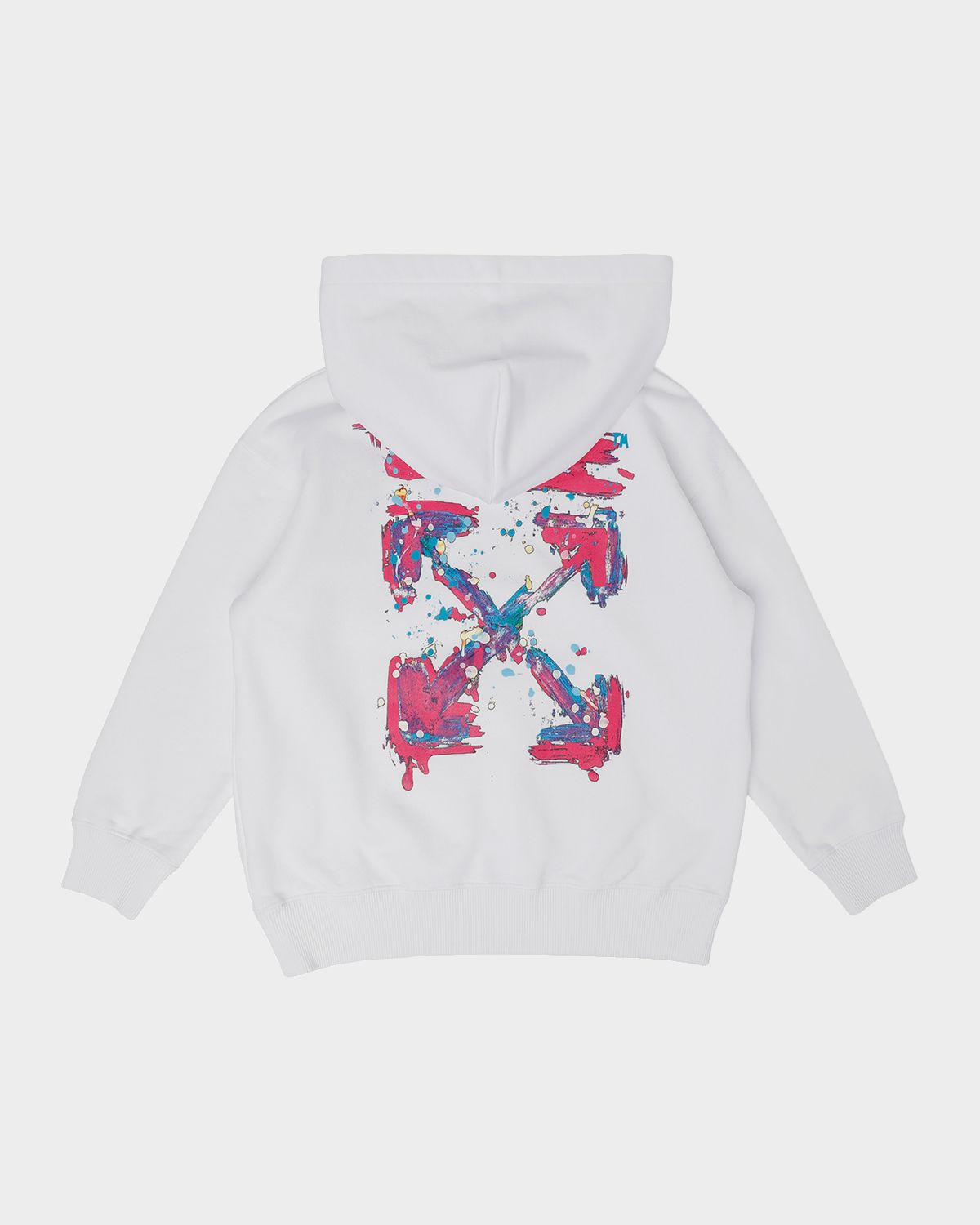 Off-White Girl 's Arrow Splat Logo Hoodie, Size 4-