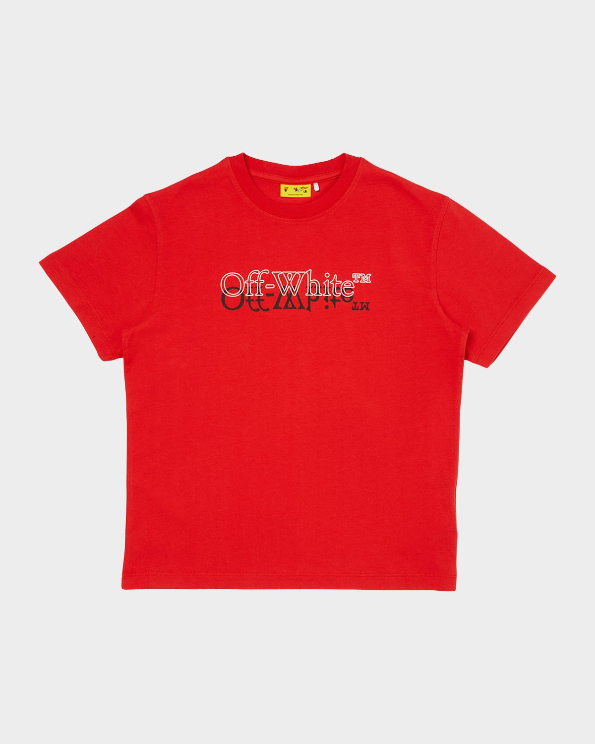 Off-White Boy 's Big Bookish Double Logo T-Shirt, Size