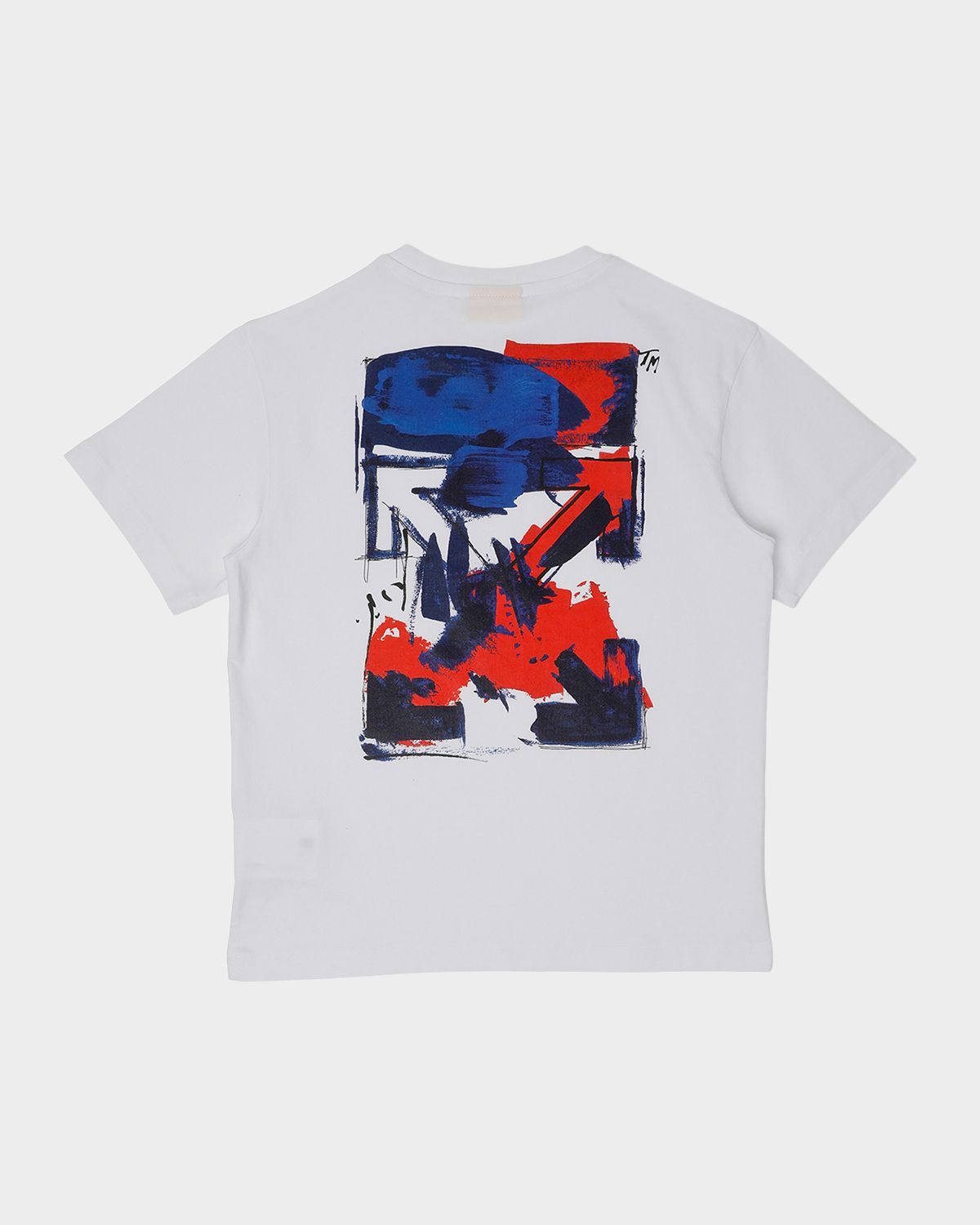 Off-White Boy 's Arrow Acrylic Logo T-Shirt, Size