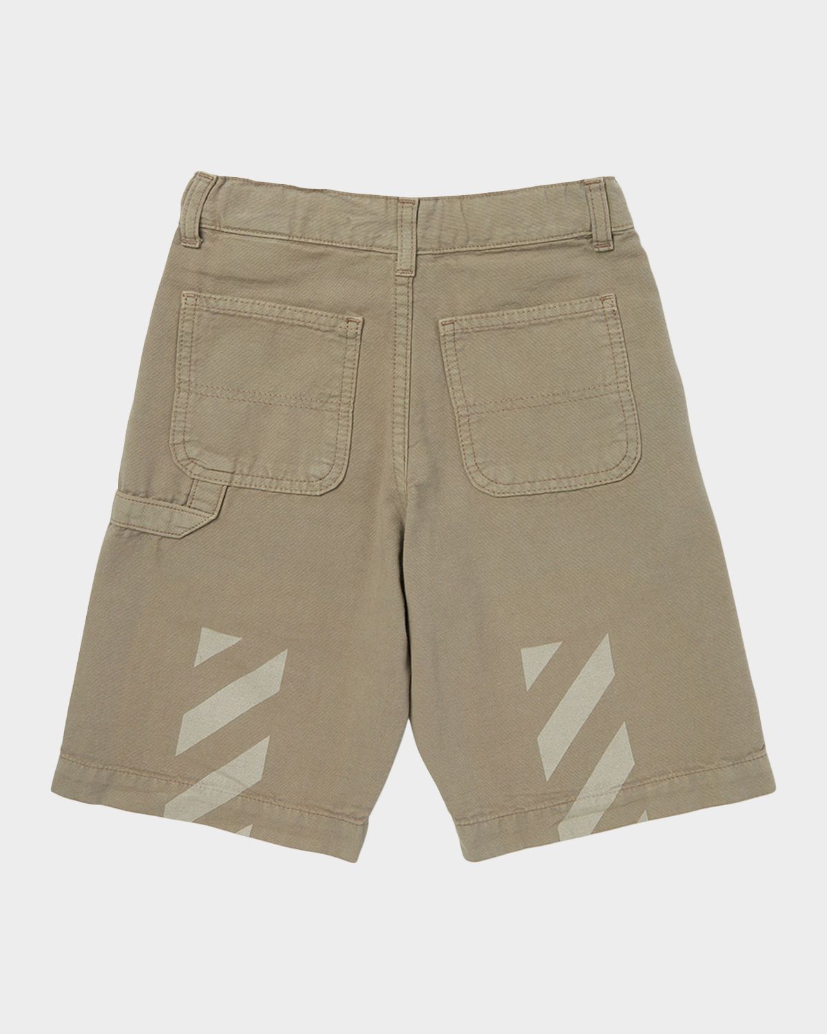 Off-White Boy 's Camping Patch Shorts, Size