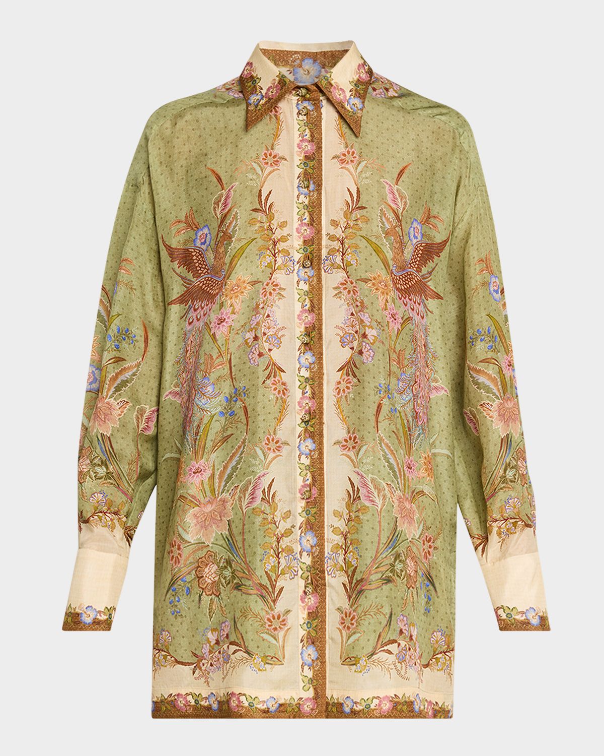 Zimmermann Indra Relaxed Silk Shirt