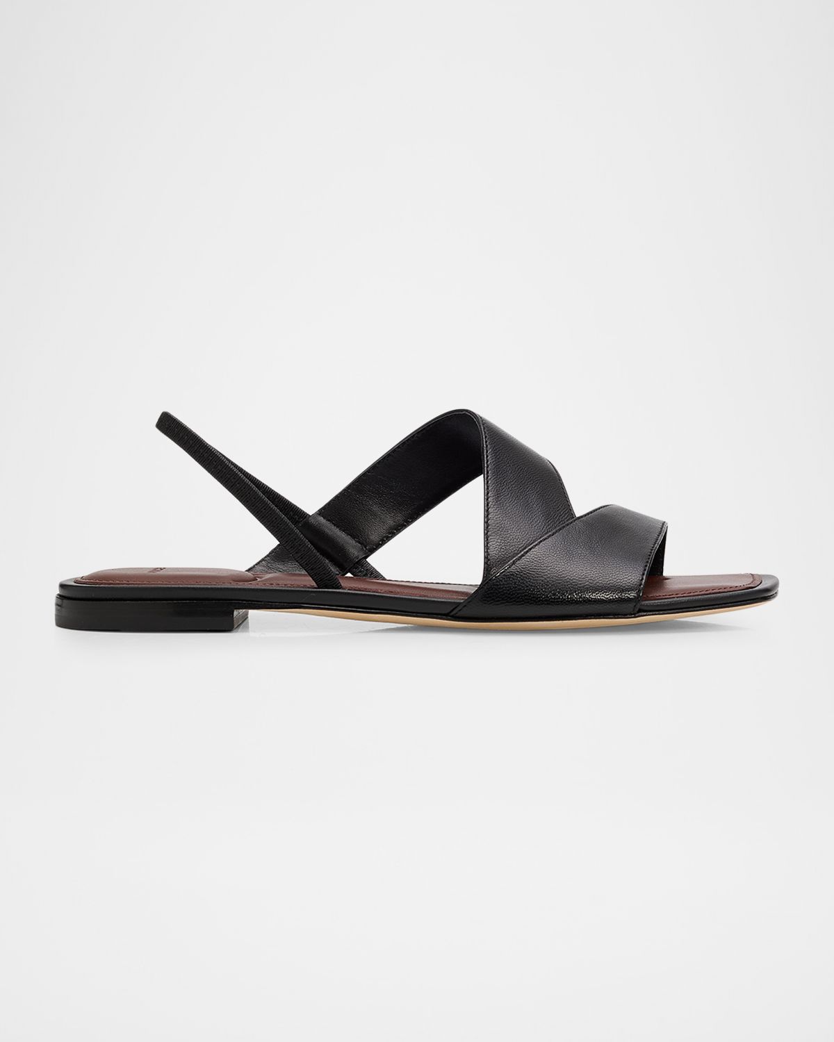 Vince Parker Leather Flat Slingback Sandals