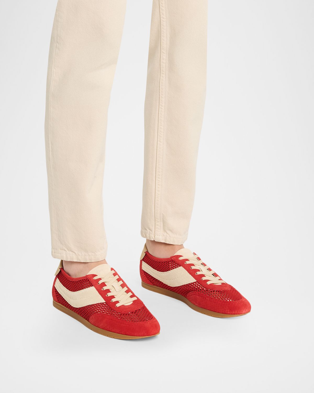 Vince La Runner Suede Netting Sneakers