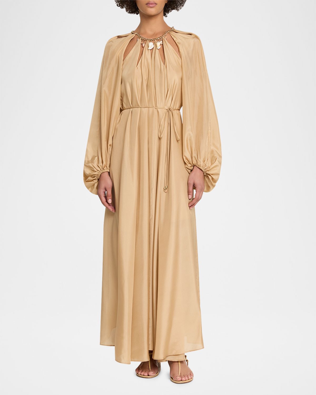 Zimmermann Mahon Silk Chain Maxi Dress