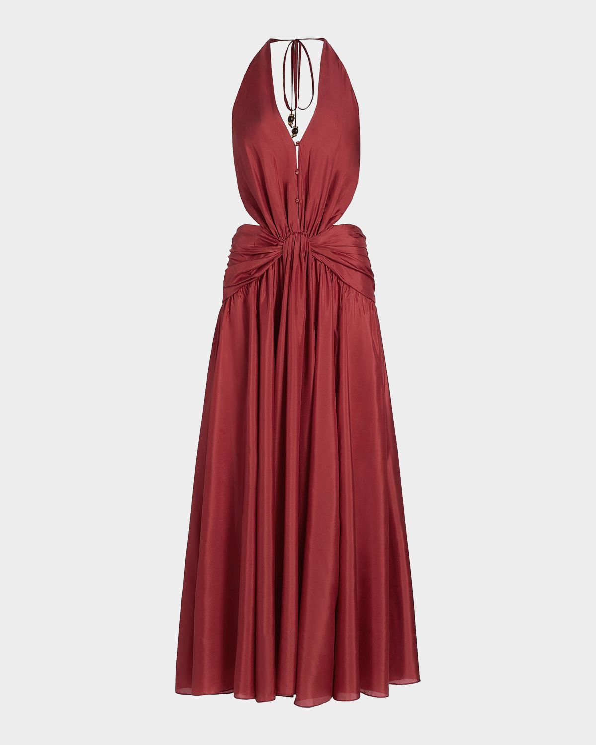 Zimmermann Indra Plunge Halter Maxi Dress | Thumbnail 8 Zimmermann Indra Plunge Halter Maxi Dress | Thumbnail 8