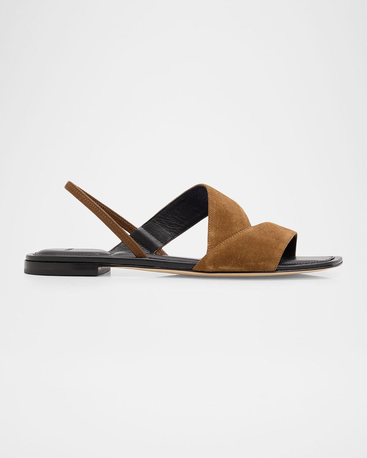Vince Parker Suede Flat Slingback Sandals