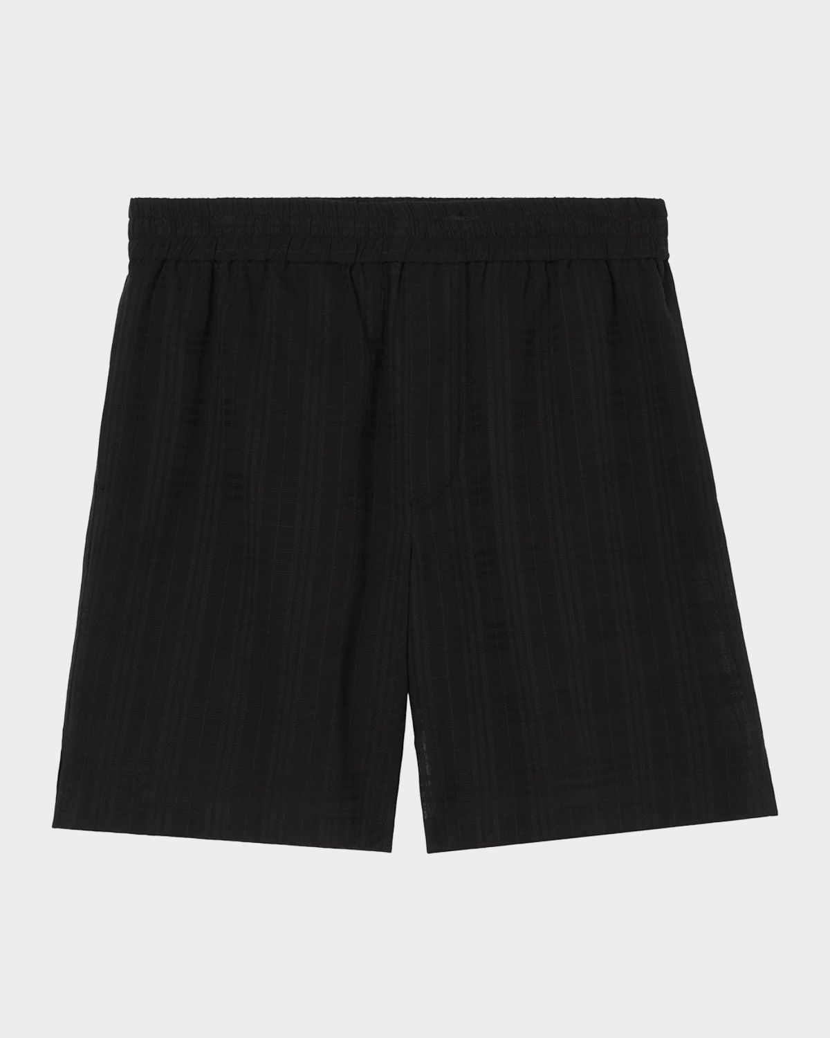 Burberry en 's Hector Sheer Cotton Check Pull-On Shorts