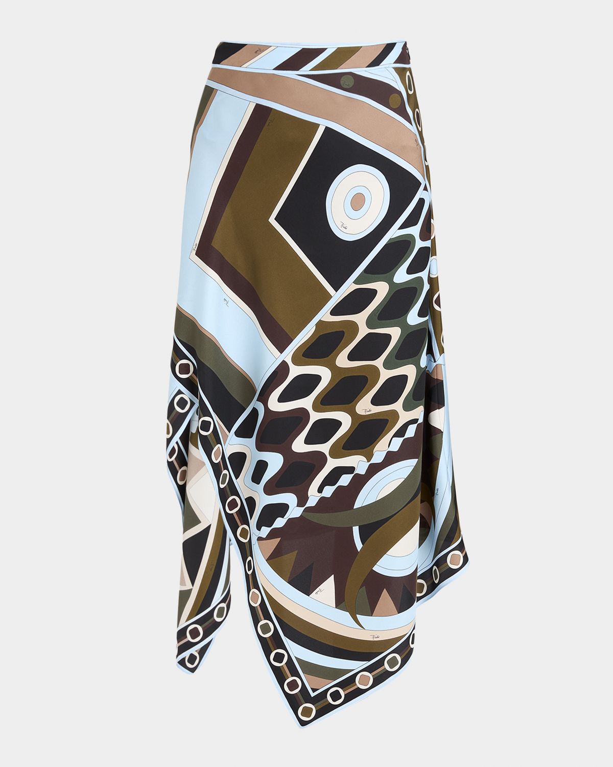 Pucci Vivara Silk Twill Midi Scarf Skirt | Thumbnail 6
