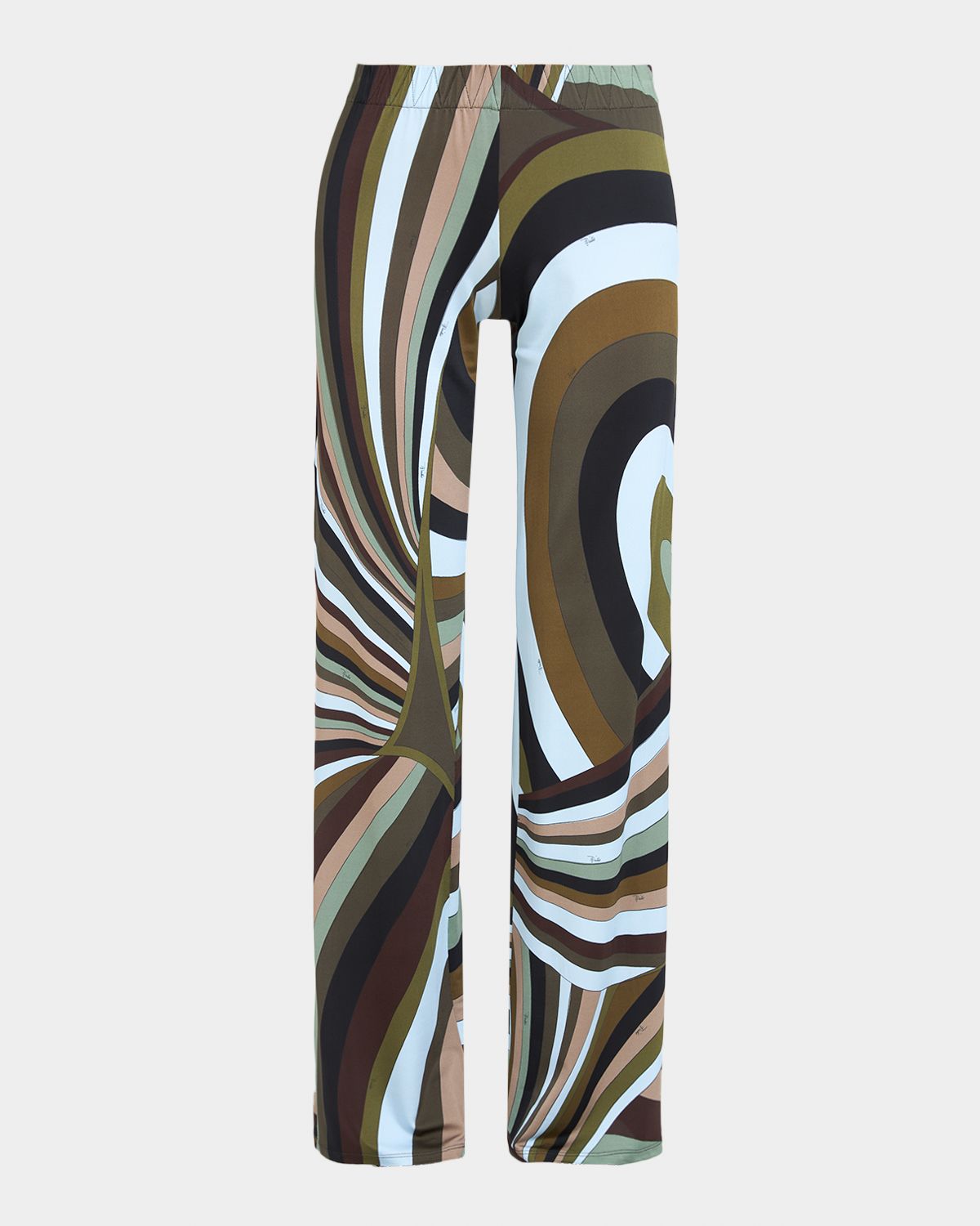 Pucci Iride Jersey Straight-Leg Pull-On Pants | Thumbnail 6
