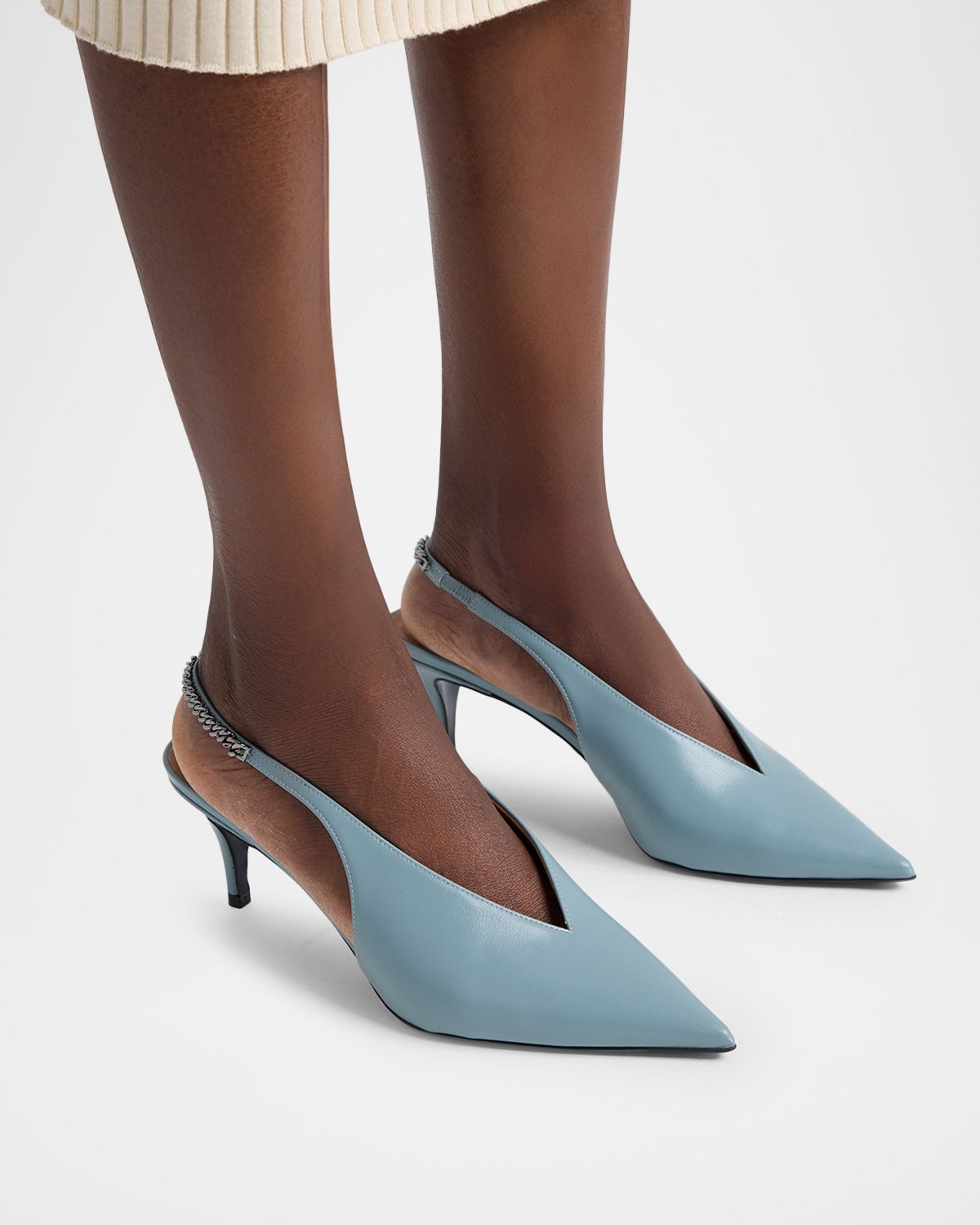 Stella McCartney 65mm Falabella Slingback Pumps | Thumbnail 6 Stella McCartney 65mm Falabella Slingback Pumps | Thumbnail 6