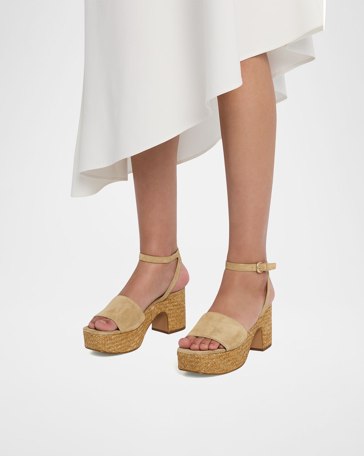 Vince 75mm Castella Suede Platform Sandals