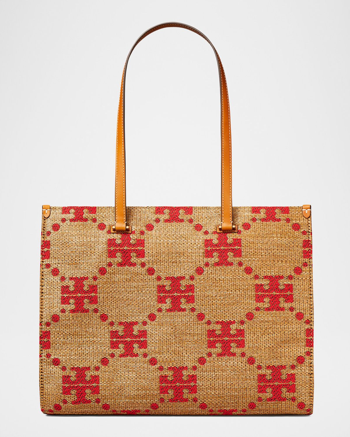 Tory Burch T Monogram Large Jacquard Tote Bag