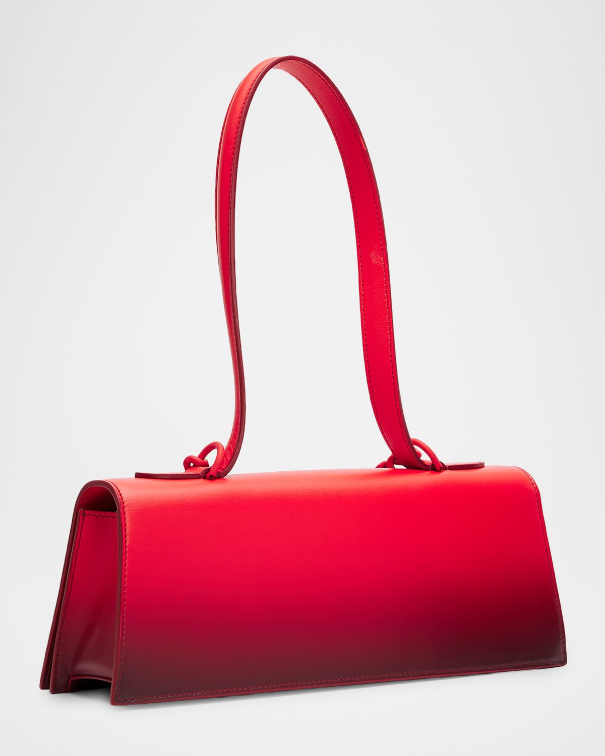 McQueen Jeweled Ombre Leather Shoulder Bag