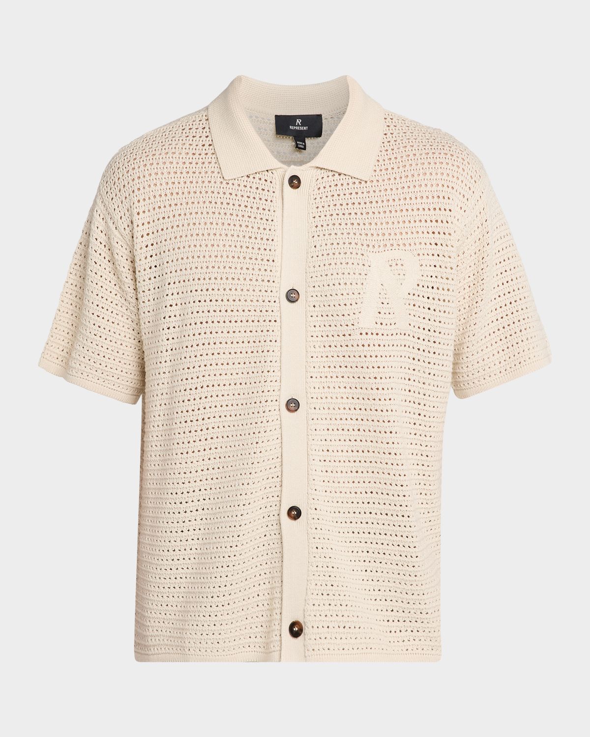 REPRESENT Men 's Pico Knit Shirt
