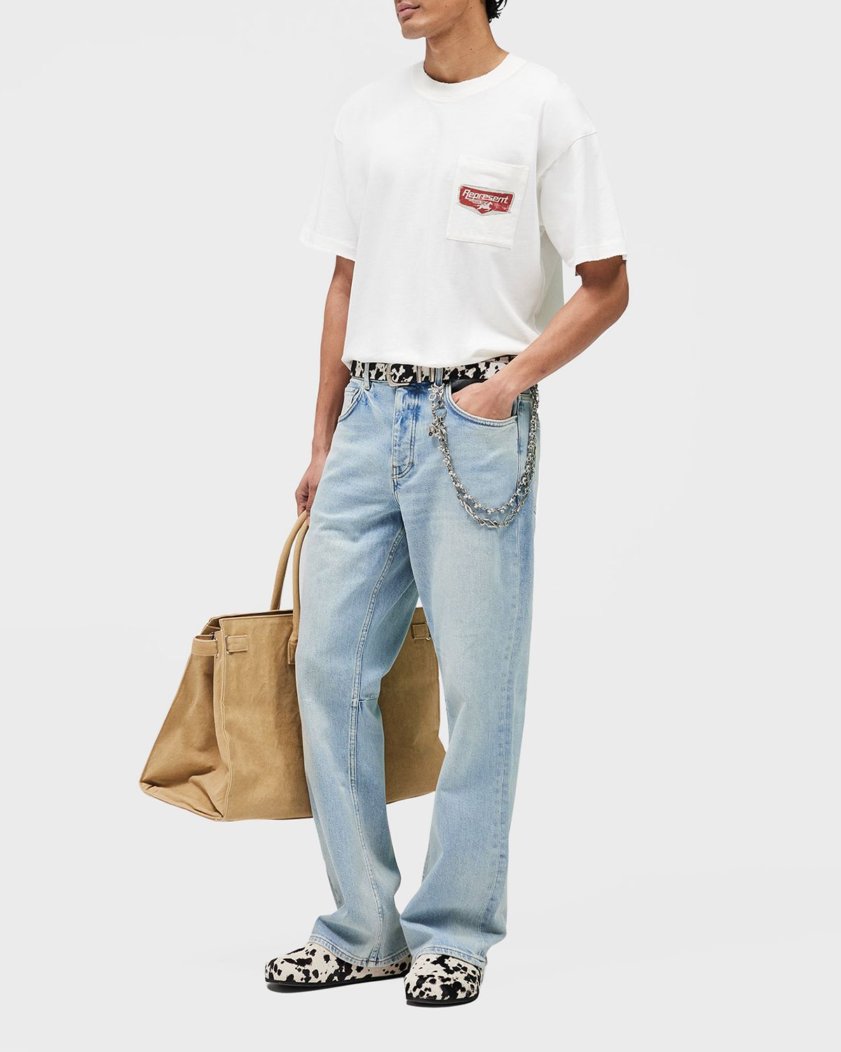 REPRESENT Men 's Nothing Faster Cotton T-Shirt