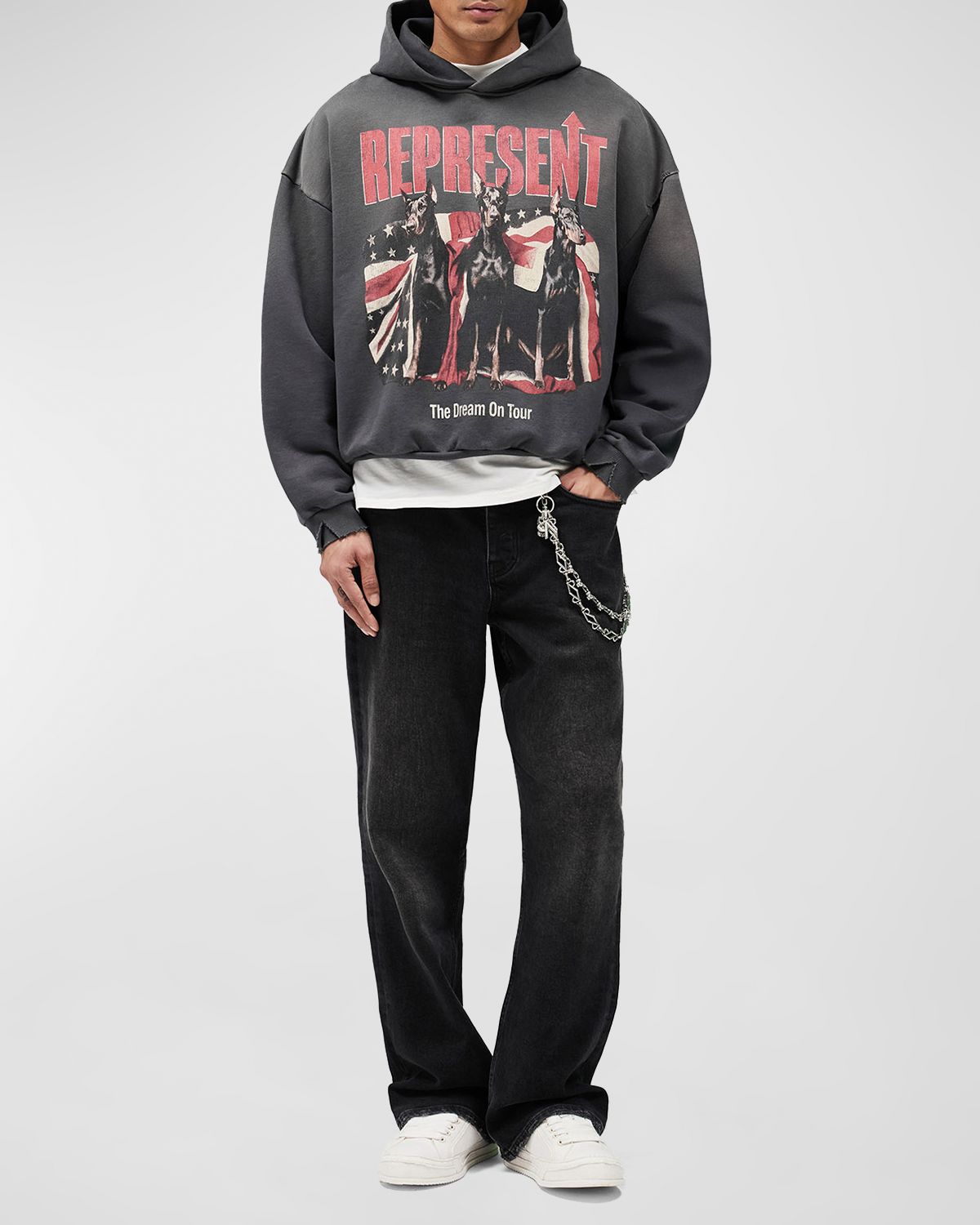 REPRESENT Men 's Dream On Tour Cotton Hoodie