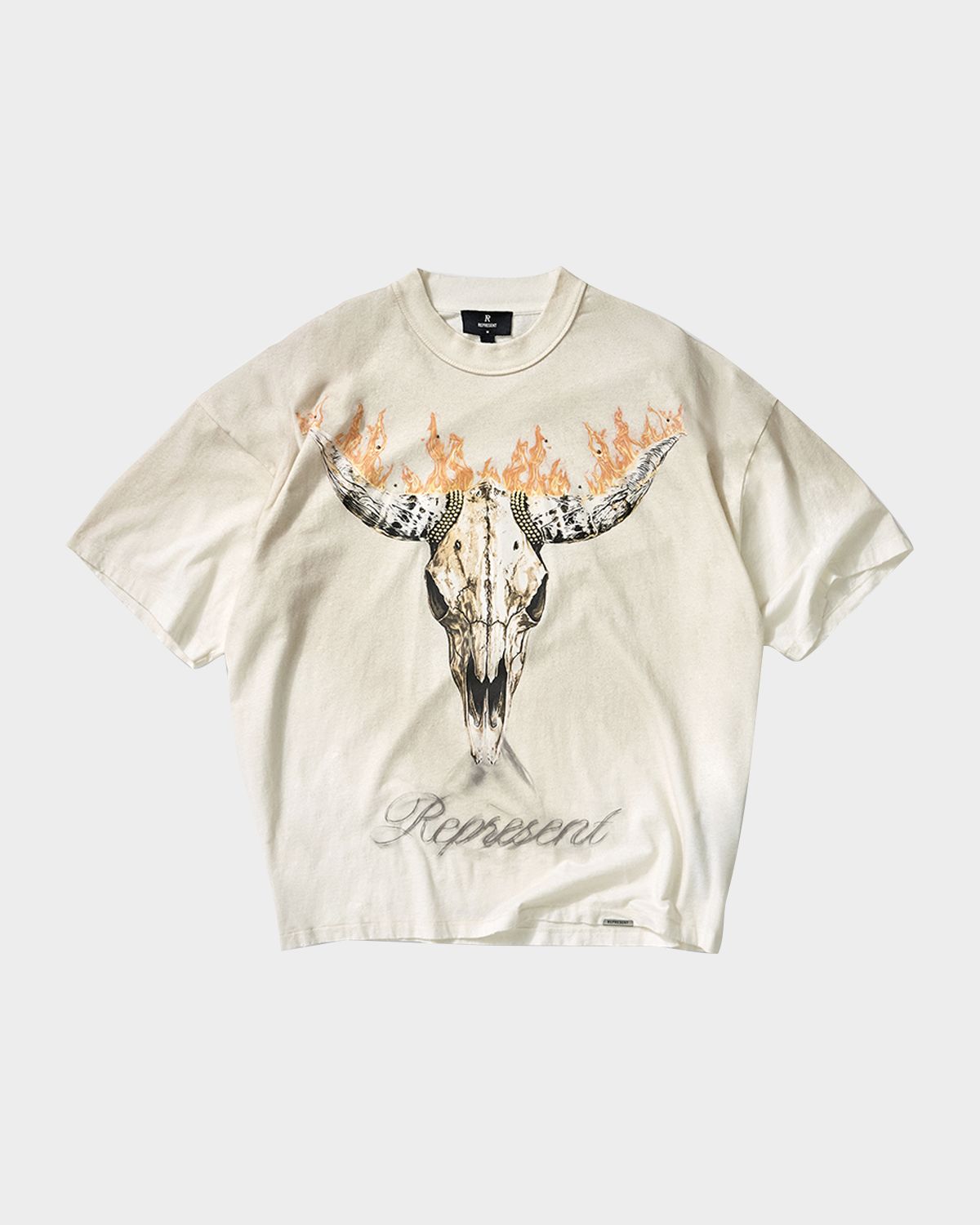 REPRESENT Men 's British Cowboys Distressed T-Shirt