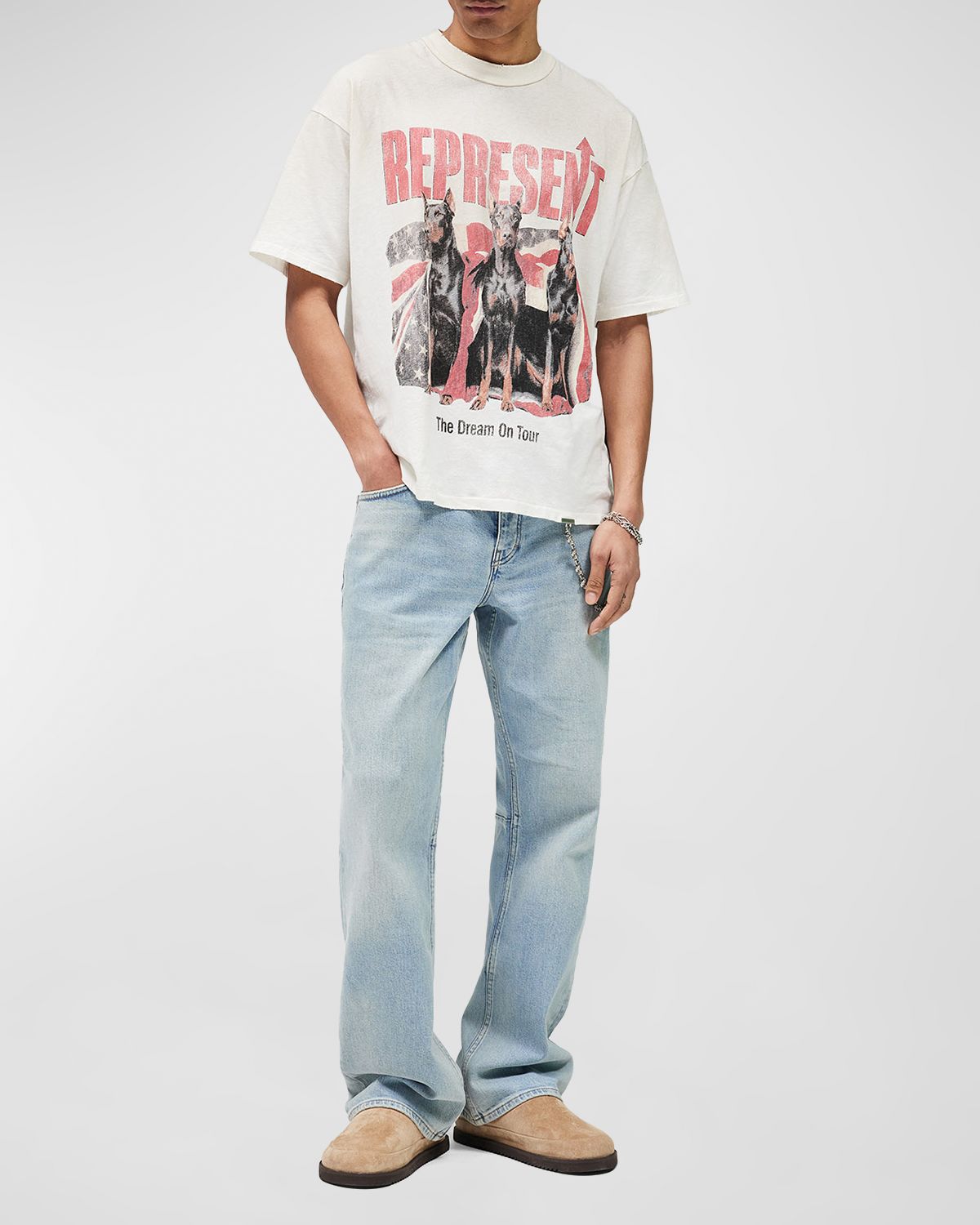 REPRESENT Men 's Dream On Tour Cotton and Hemp T-Shirt