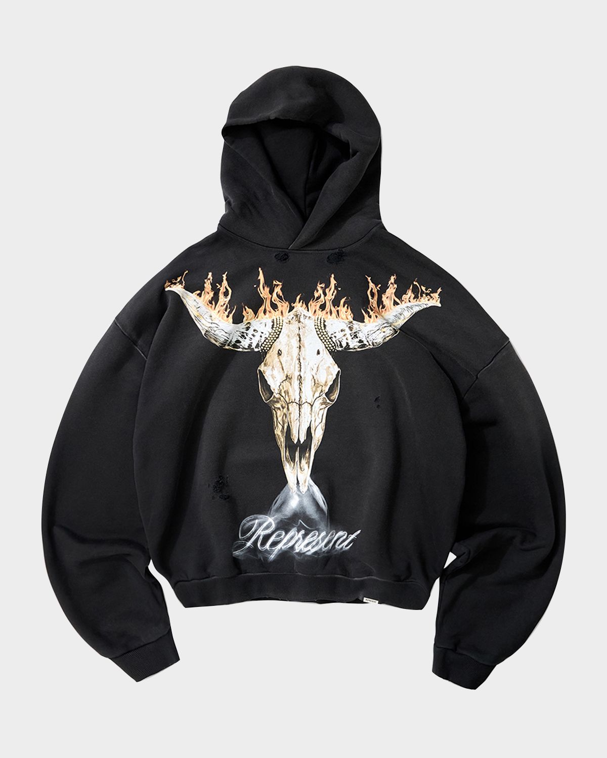 REPRESENT Men 's British Cowboys Distressed Hoodie