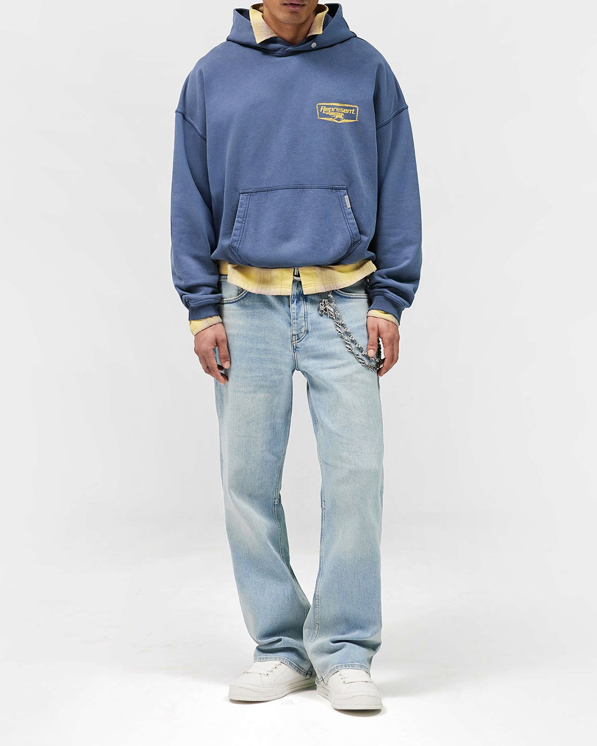 REPRESENT Men 's Nothing Faster Oversized Cotton Hoodie