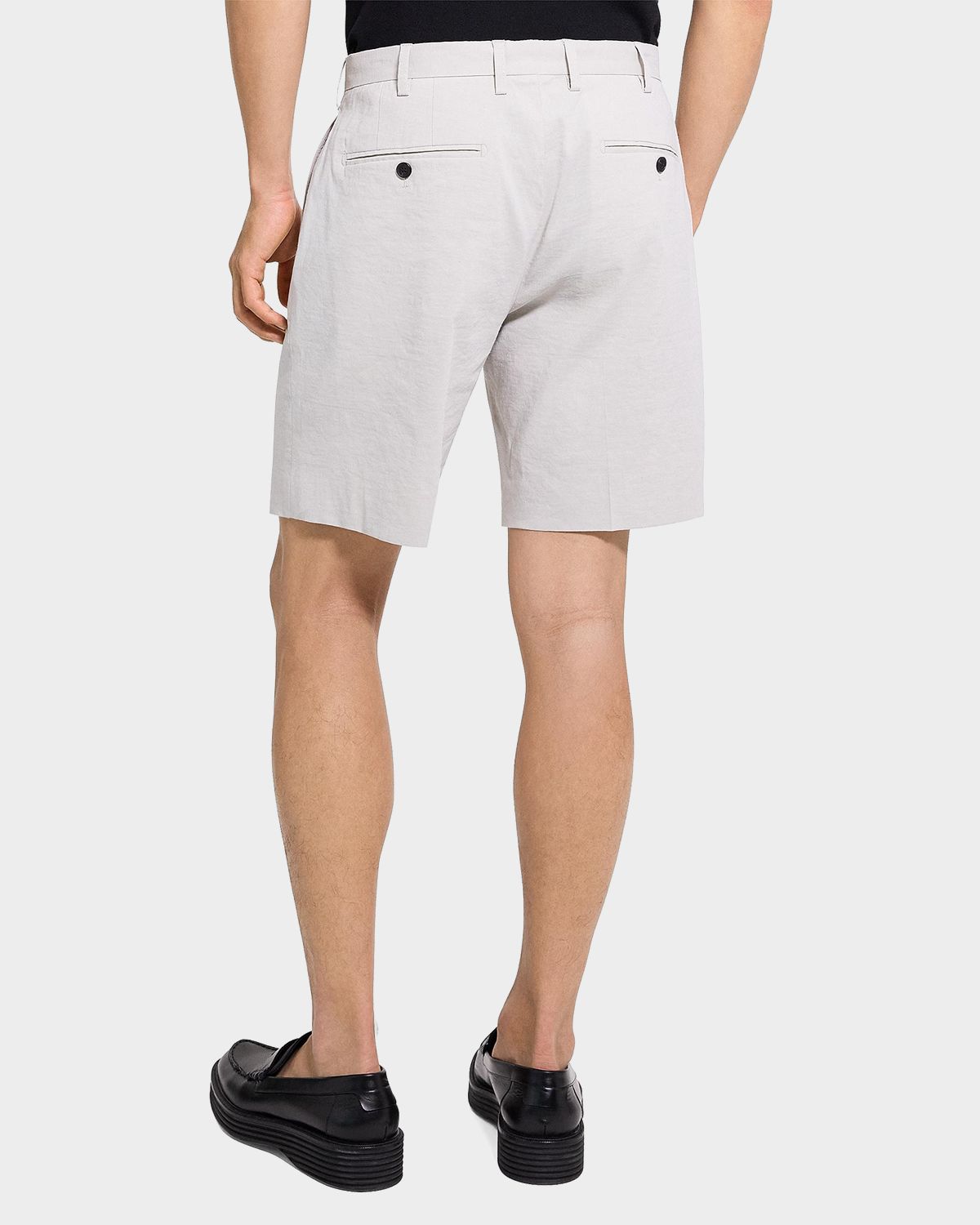 Theory Men 's Organic Linen Classic Fit Shorts | Thumbnail 3 Theory Men 's Organic Linen Classic Fit Shorts | Thumbnail 3