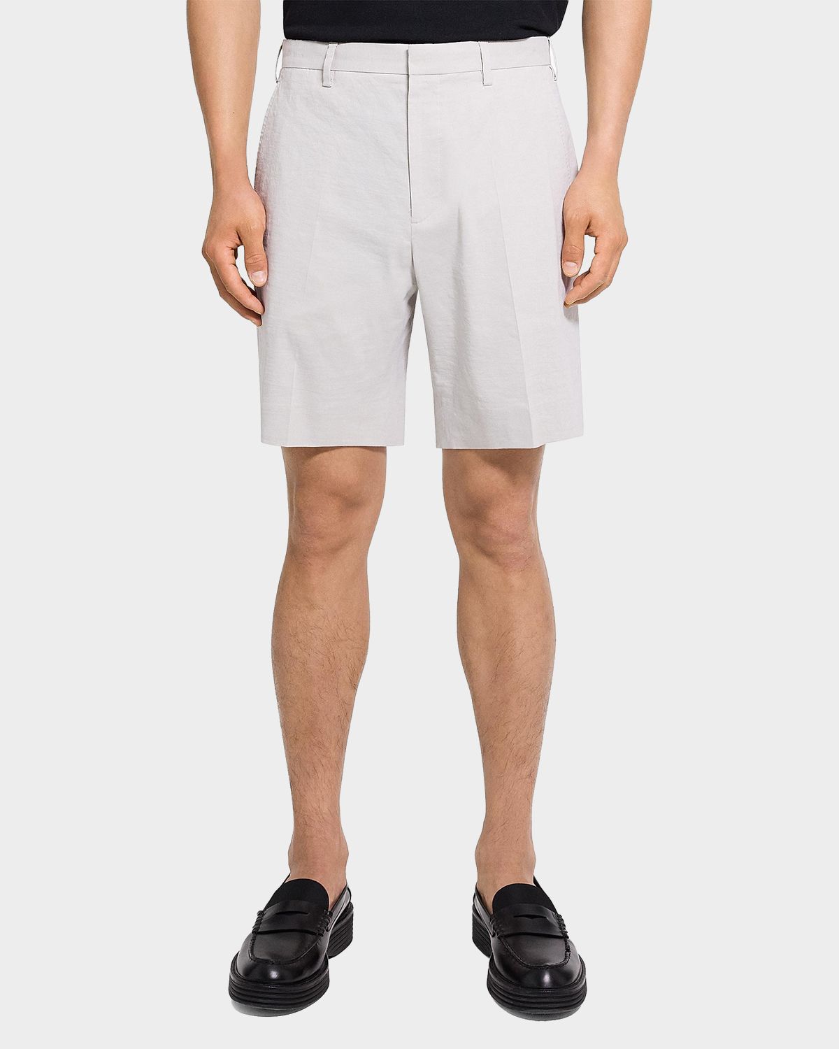 Theory Men 's Organic Linen Classic Fit Shorts | Thumbnail 4 Theory Men 's Organic Linen Classic Fit Shorts | Thumbnail 4