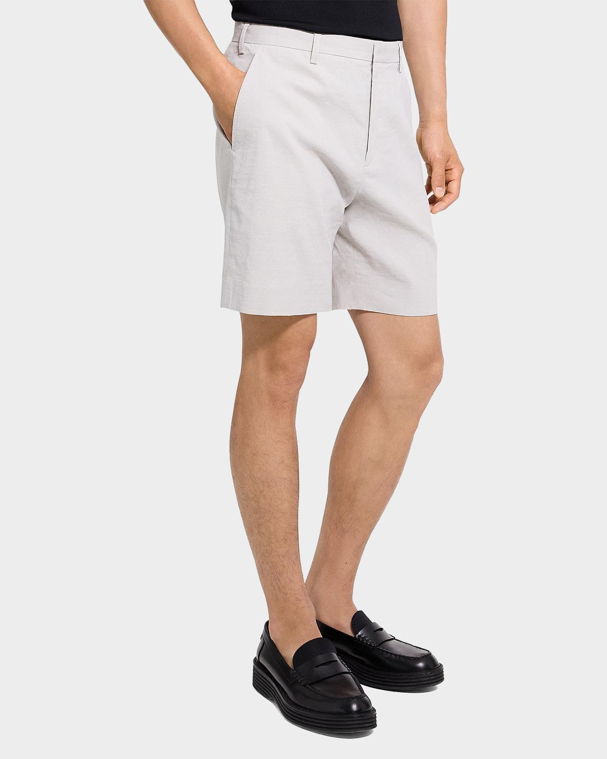 Theory Men 's Organic Linen Classic Fit Shorts | Thumbnail 6 Theory Men 's Organic Linen Classic Fit Shorts | Thumbnail 6