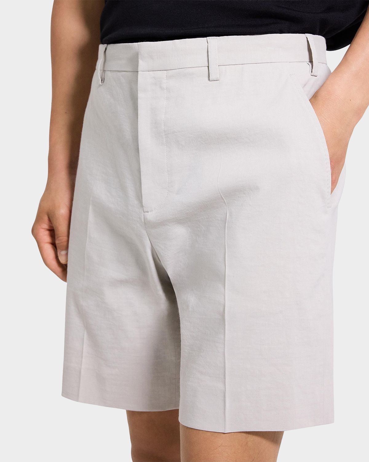 Theory Men 's Organic Linen Classic Fit Shorts | Thumbnail 5 Theory Men 's Organic Linen Classic Fit Shorts | Thumbnail 5