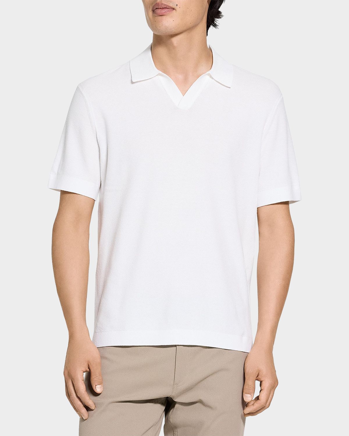 Theory Men 's Brenan Johnny Collar Polo Shirt | Thumbnail 4