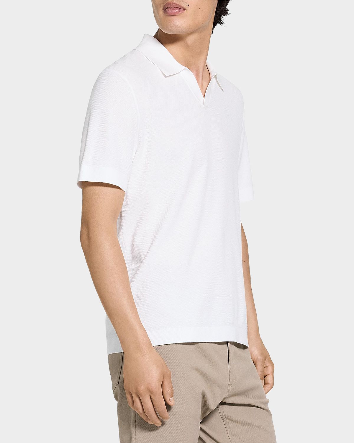 Theory Men 's Brenan Johnny Collar Polo Shirt | Thumbnail 6