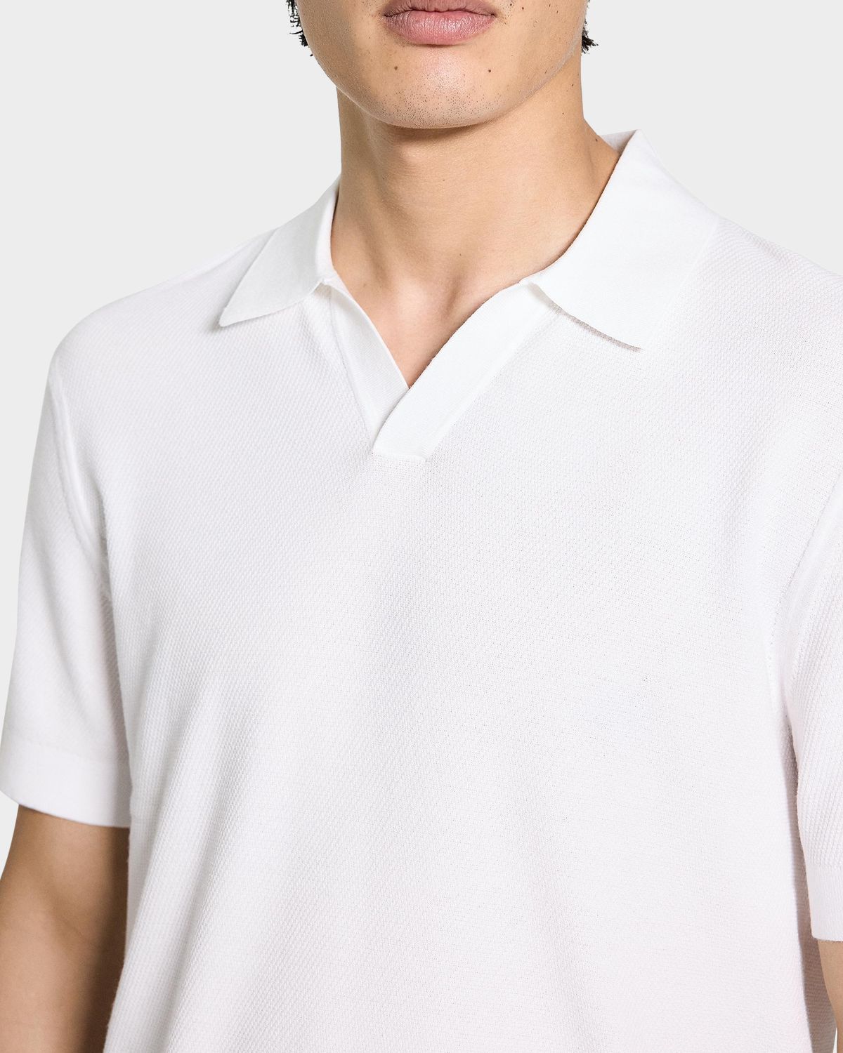 Theory Men 's Brenan Johnny Collar Polo Shirt | Thumbnail 5