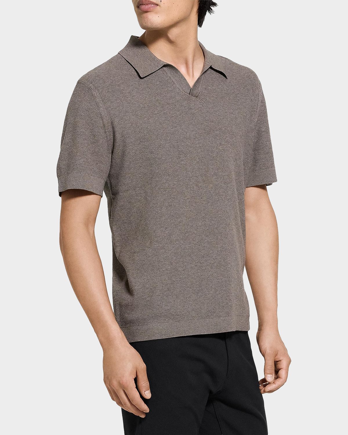 Theory Men 's Brenan Johnny Collar Polo Shirt | Thumbnail 6