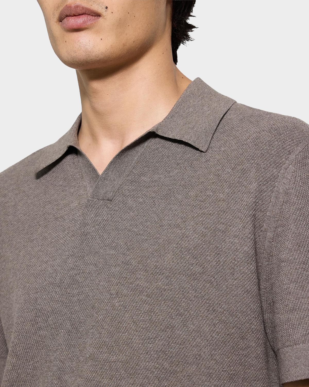 Theory Men 's Brenan Johnny Collar Polo Shirt | Thumbnail 5