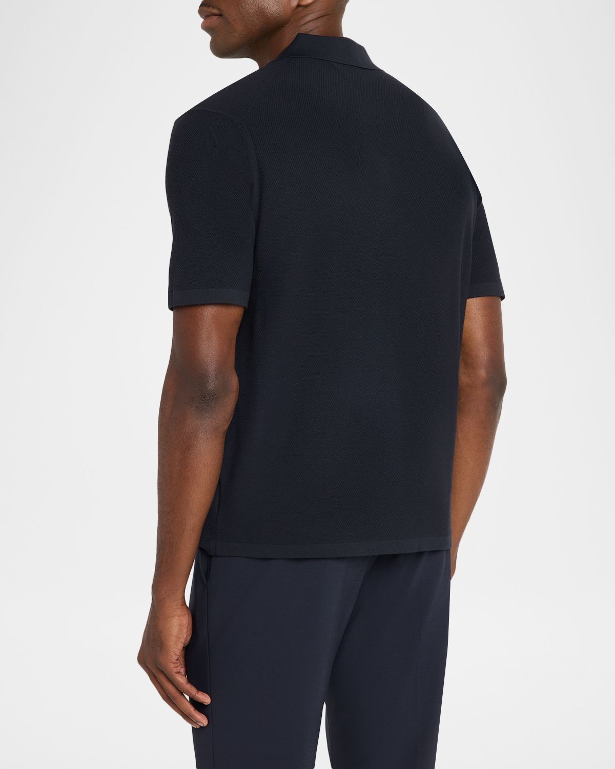 Theory Men 's Viscose Knit Short-Sleeve Shirt | Thumbnail 2