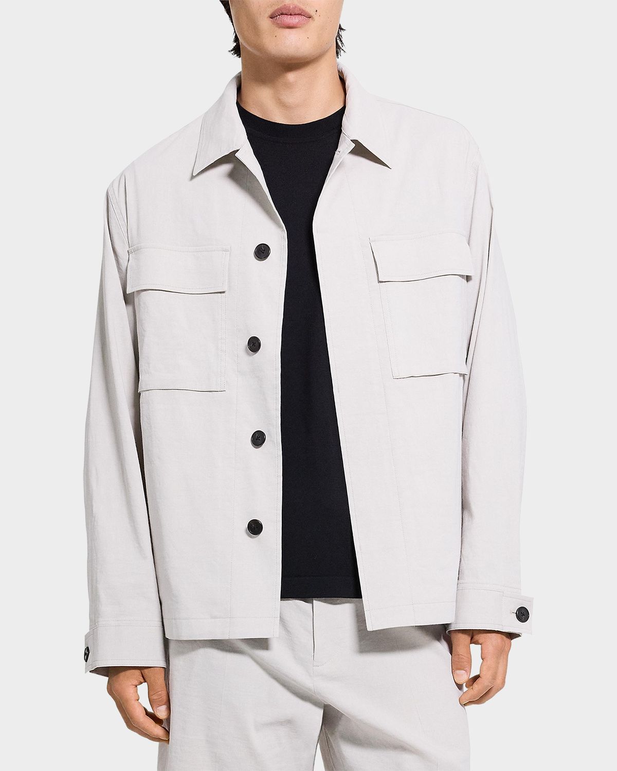 Theory Men 's Organic Linen Field Jacket | Thumbnail 4 Theory Men 's Organic Linen Field Jacket | Thumbnail 4