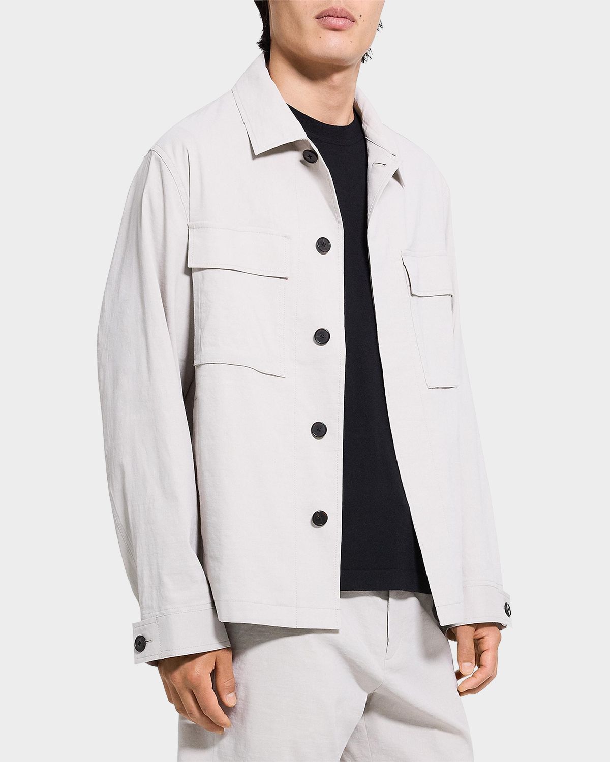Theory Men 's Organic Linen Field Jacket | Thumbnail 6 Theory Men 's Organic Linen Field Jacket | Thumbnail 6
