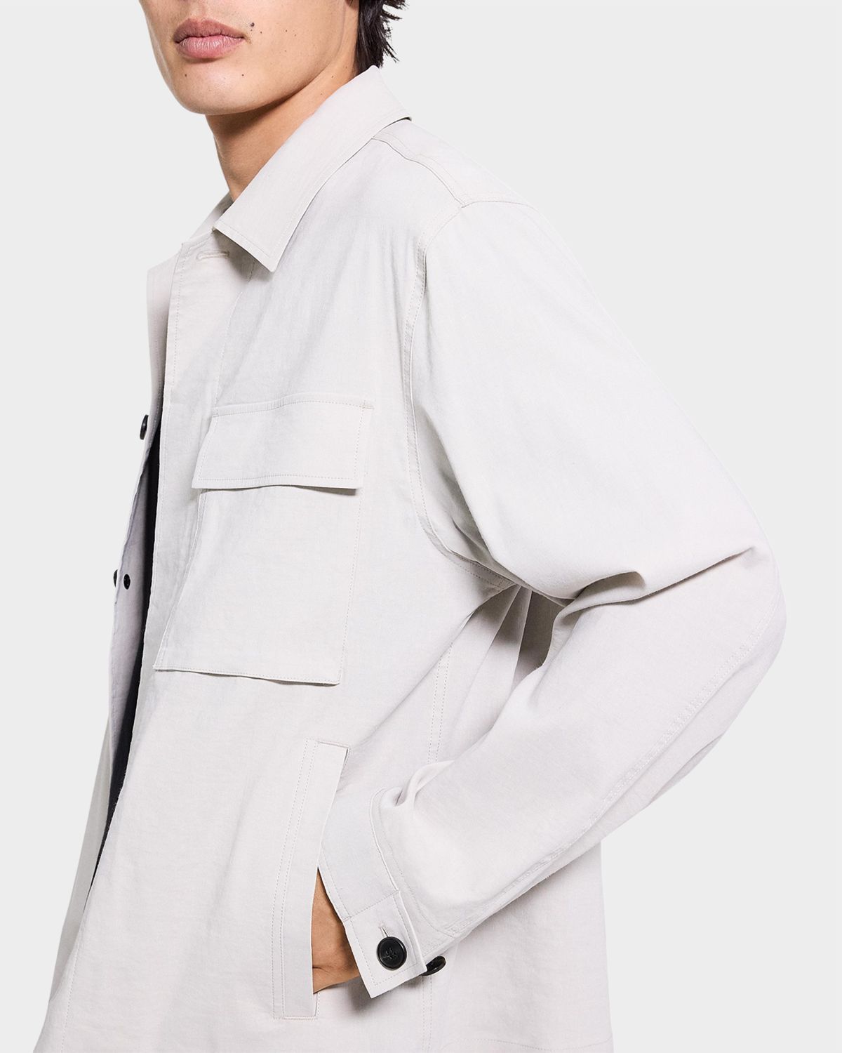 Theory Men 's Organic Linen Field Jacket | Thumbnail 5 Theory Men 's Organic Linen Field Jacket | Thumbnail 5