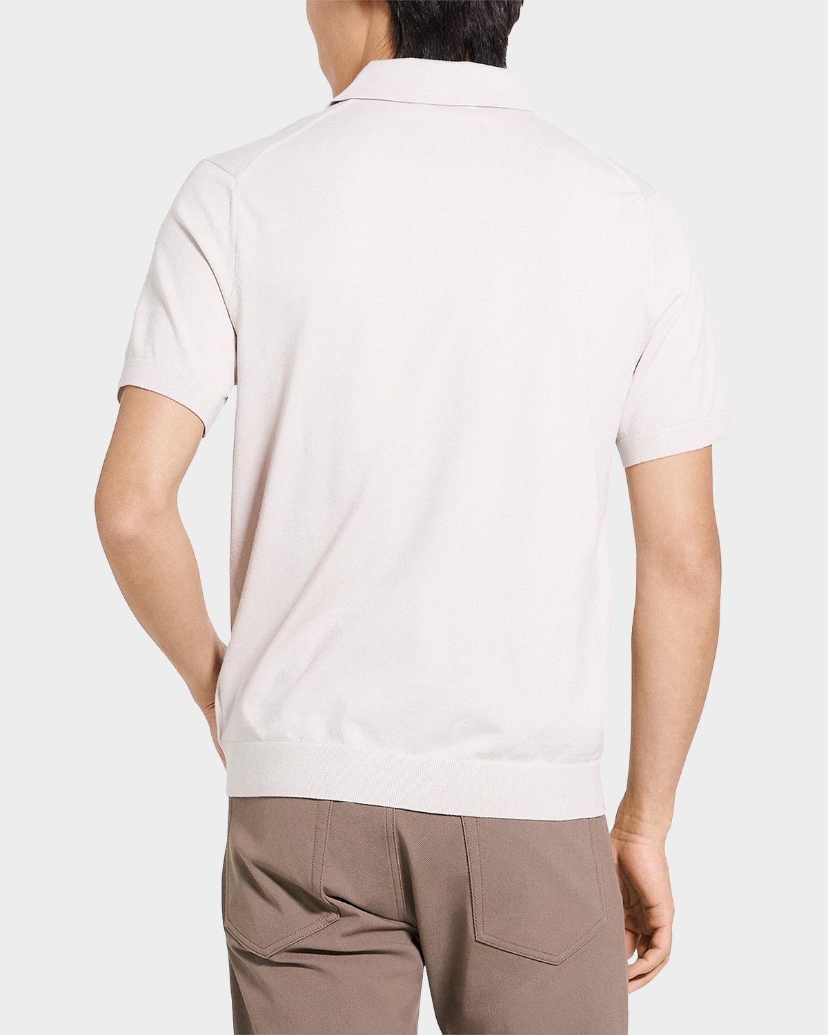 Theory Men 's Soris Viscose Knit Polo Shirt | Thumbnail 2