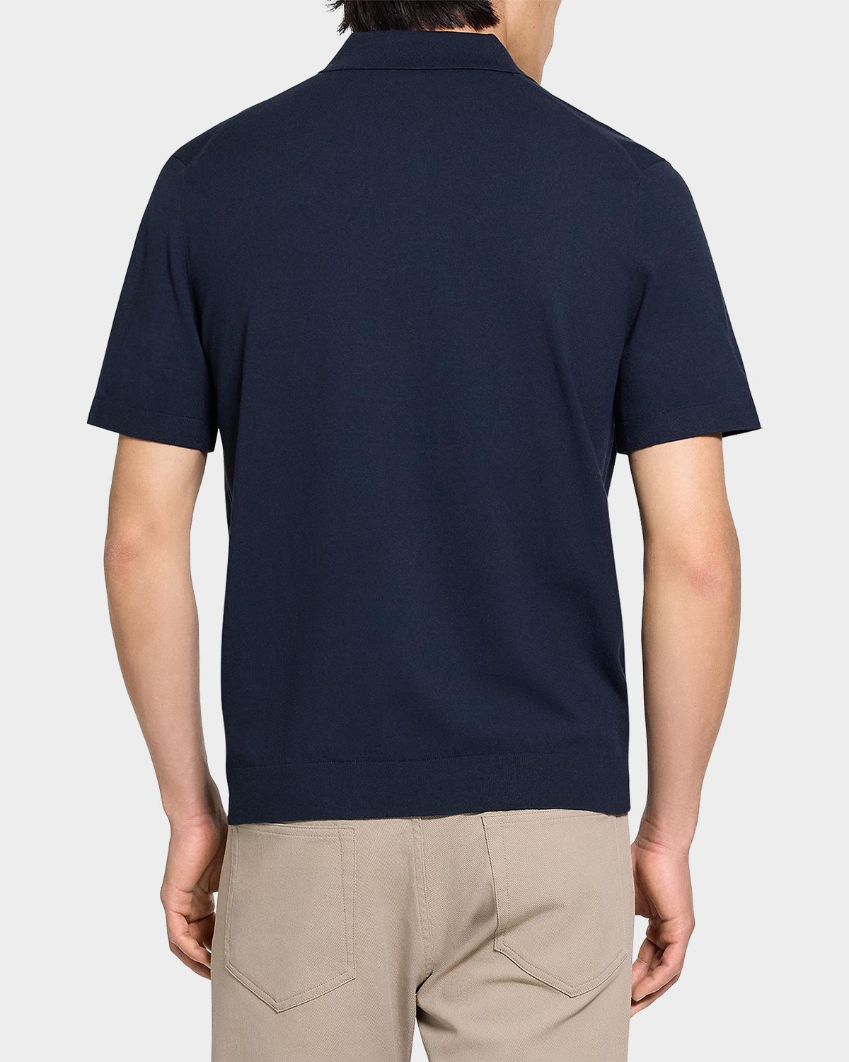 Theory Men 's Soris Viscose Knit Polo Shirt | Thumbnail 2
