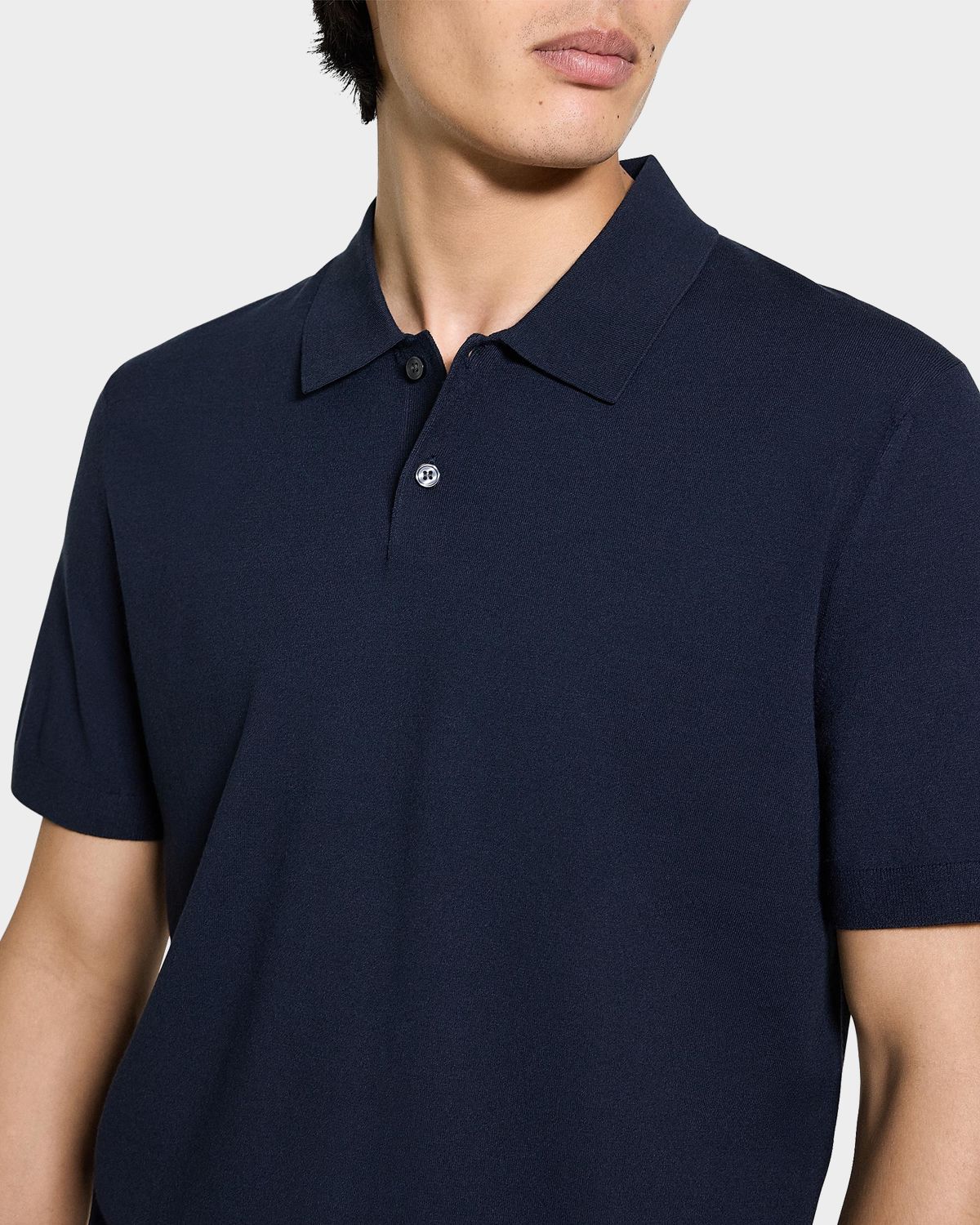 Theory Men 's Soris Viscose Knit Polo Shirt | Thumbnail 4