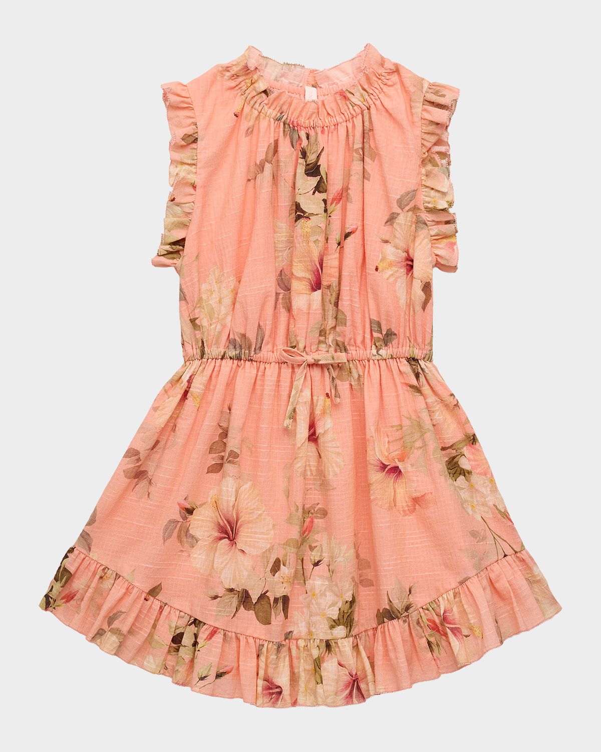 Zimmermann Girl 's Mahon Hibiscus-Printed Flip Dress, Size 1-12 | Thumbnail 4 Zimmermann Girl 's Mahon Hibiscus-Printed Flip Dress, Size 1-12 | Thumbnail 4