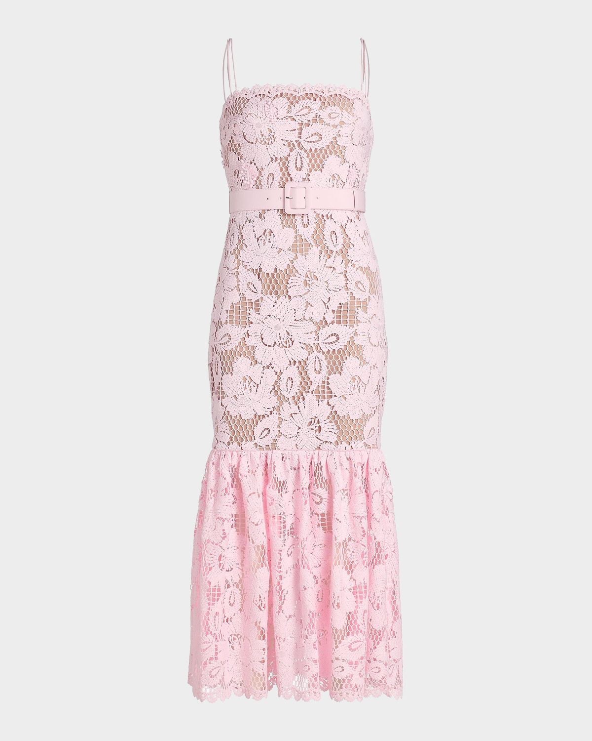 Self-Portrait Crochet Lace Midi Dress