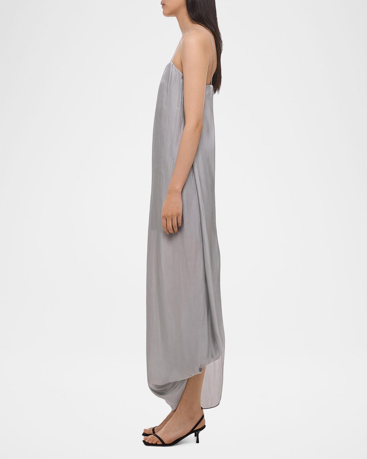Helmut Lang Fluid Satin Slip Dress | Thumbnail 4 Helmut Lang Fluid Satin Slip Dress | Thumbnail 4