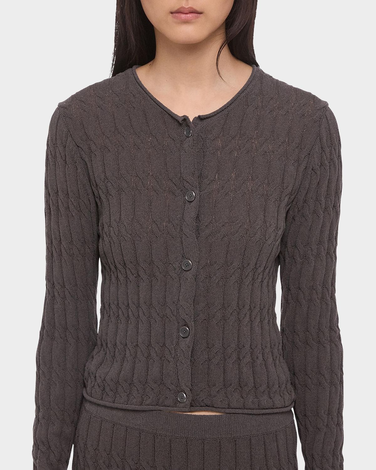 Helmut Lang Cable-Knit Cardigan | Thumbnail 5 Helmut Lang Cable-Knit Cardigan | Thumbnail 5