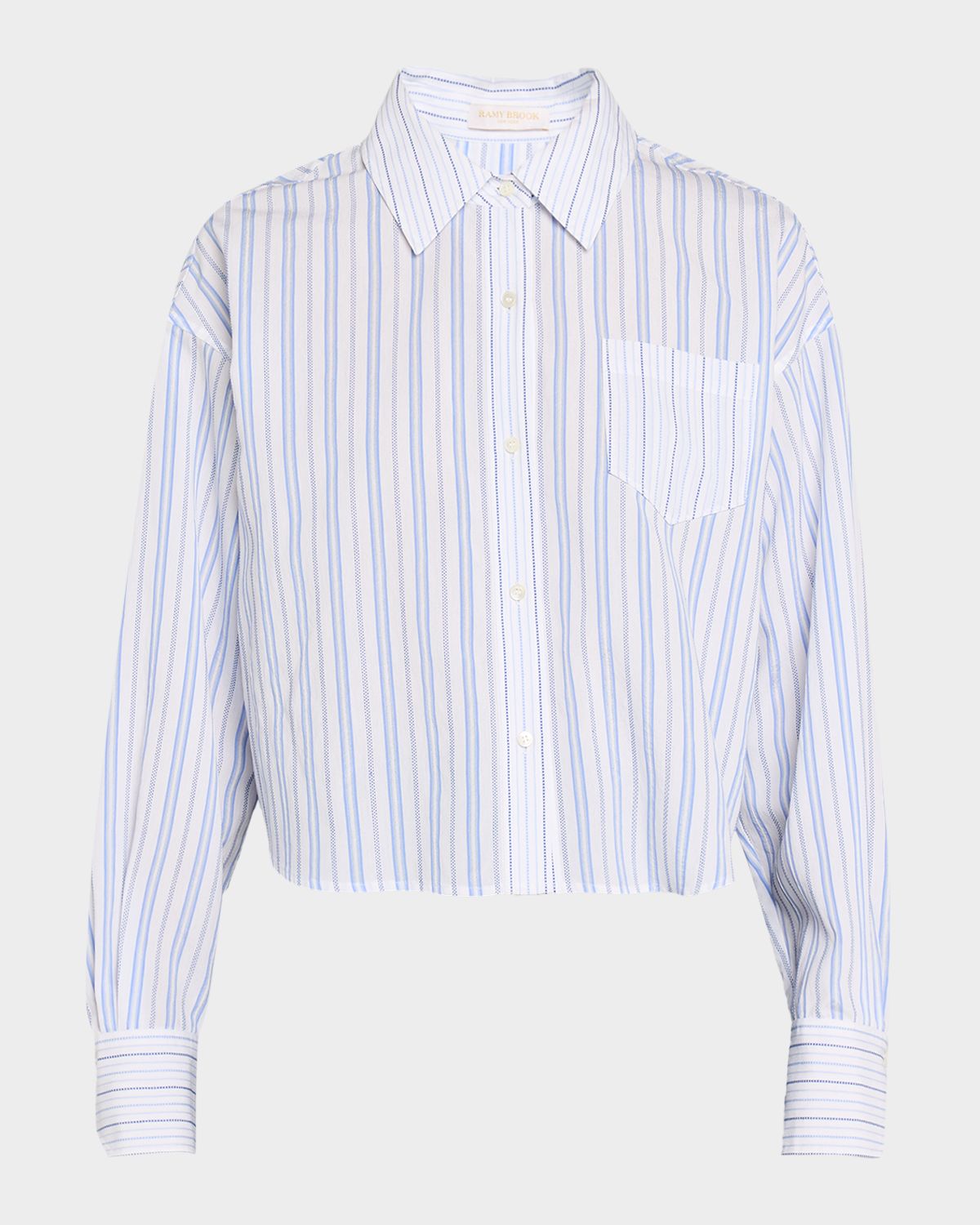 Ramy Brook Marnie Striped Button-Front Shirt