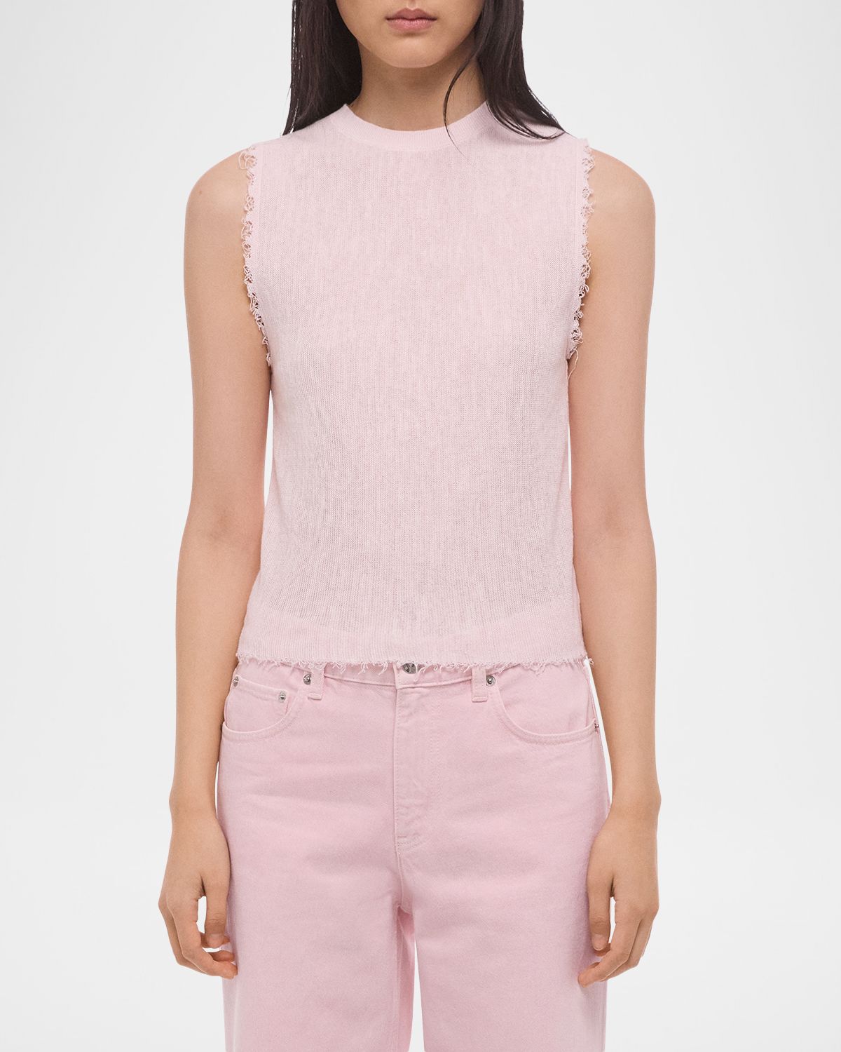 Helmut Lang Raw Edge Tank Top | Thumbnail 4 Helmut Lang Raw Edge Tank Top | Thumbnail 4